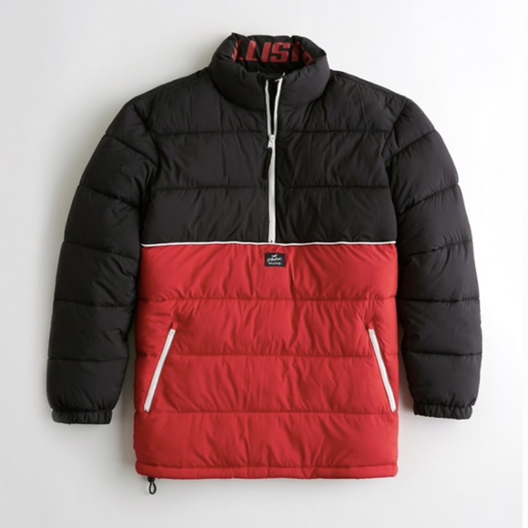 half puffer jacket